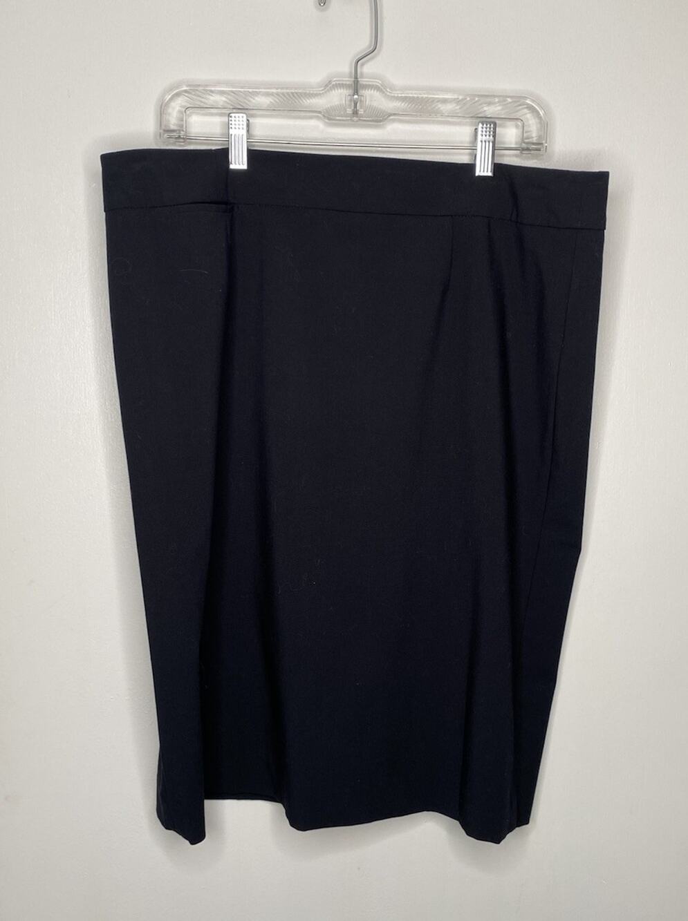 CALVIN KLEIN Women's Lightweight Polyester Career Pencil Skirt Black Size 16
